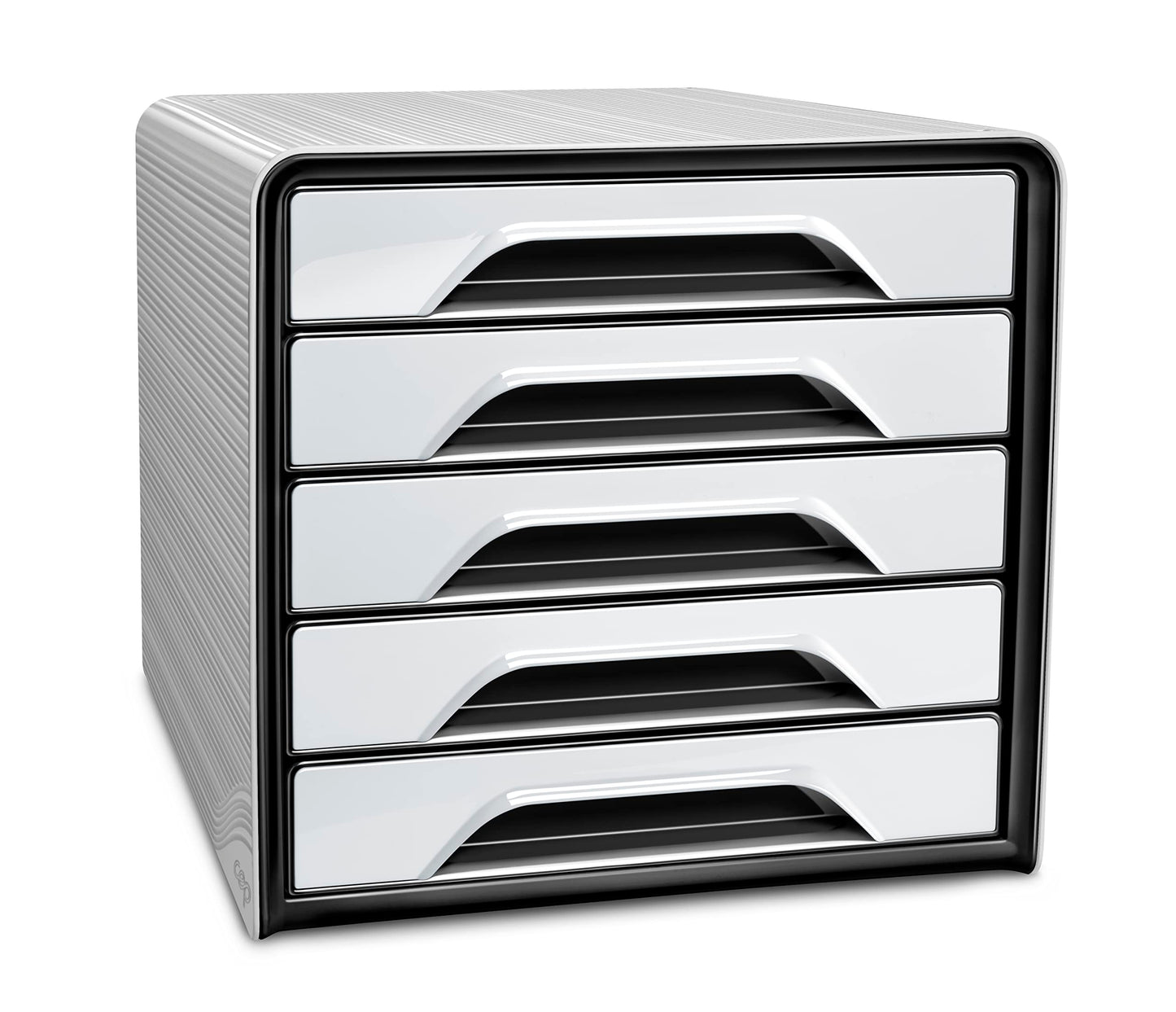 CEP Smoove Riviera 5 Drawer Filing Unit Organiser - Water Green/Storm Grey