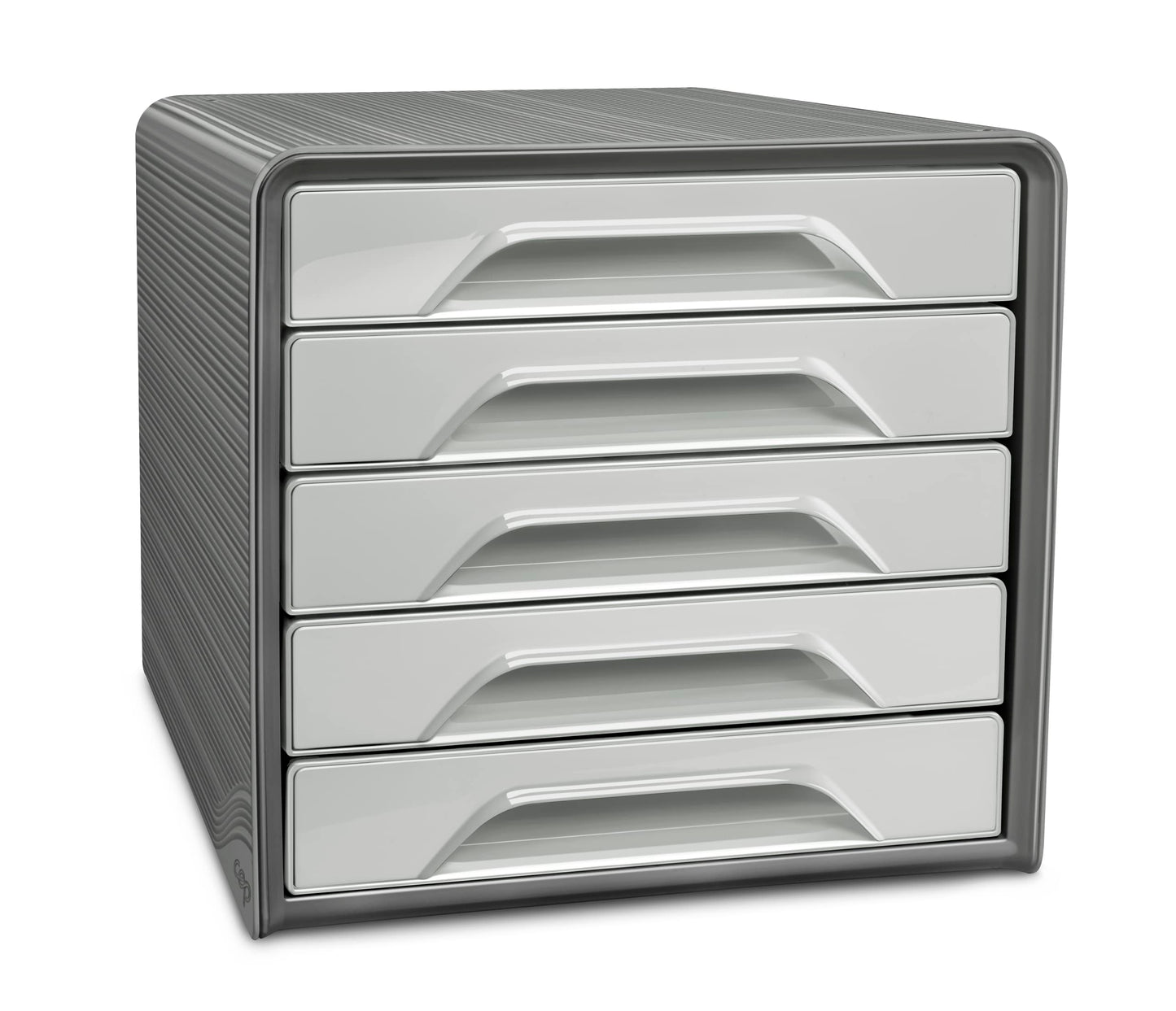 CEP Smoove Riviera 5 Drawer Filing Unit Organiser - Water Green/Storm Grey