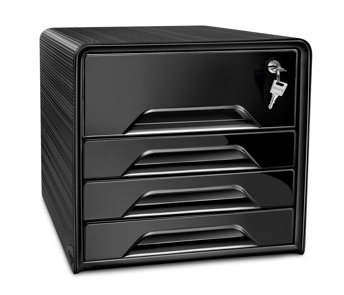 CEP Smoove Riviera 5 Drawer Filing Unit Organiser - Water Green/Storm Grey