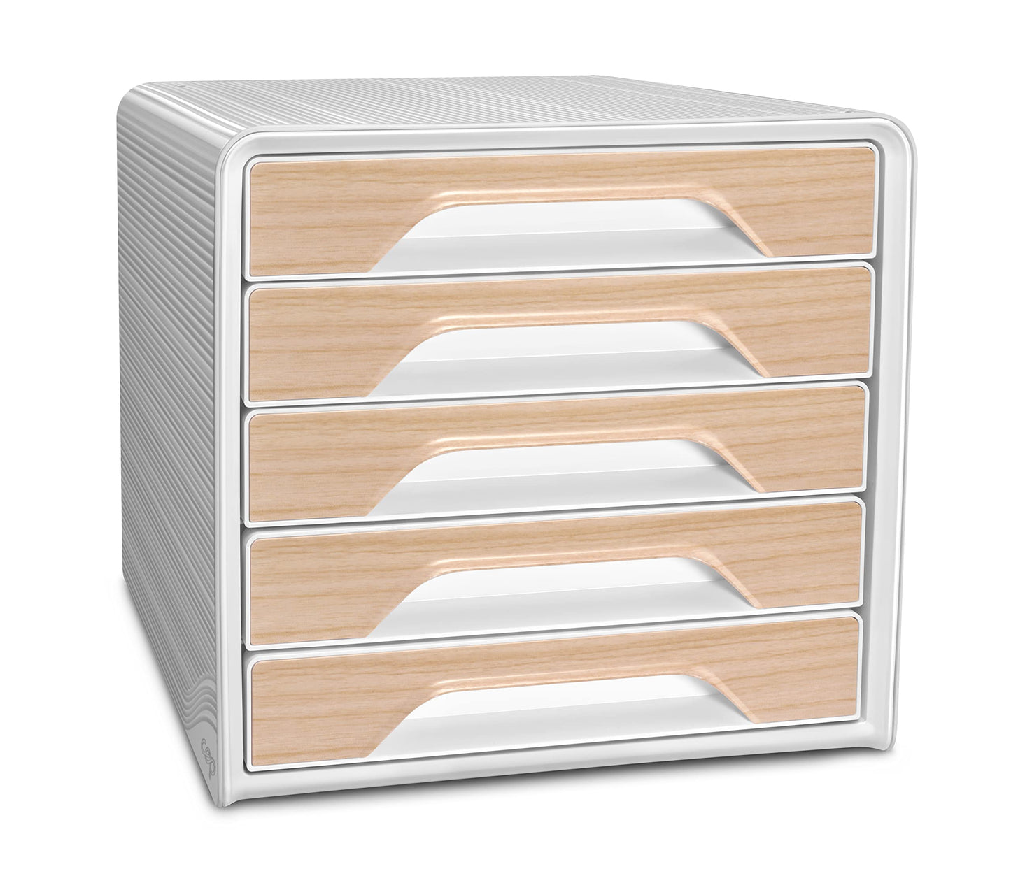 CEP Smoove Riviera 5 Drawer Filing Unit Organiser - Water Green/Storm Grey