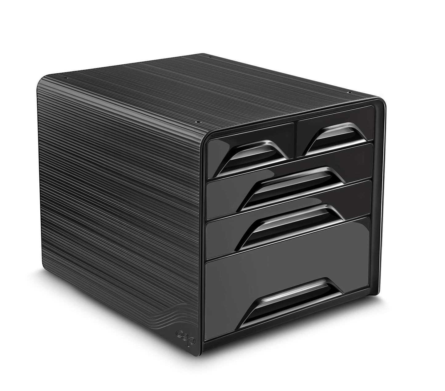 CEP Smoove Riviera 5 Drawer Filing Unit Organiser - Water Green/Storm Grey
