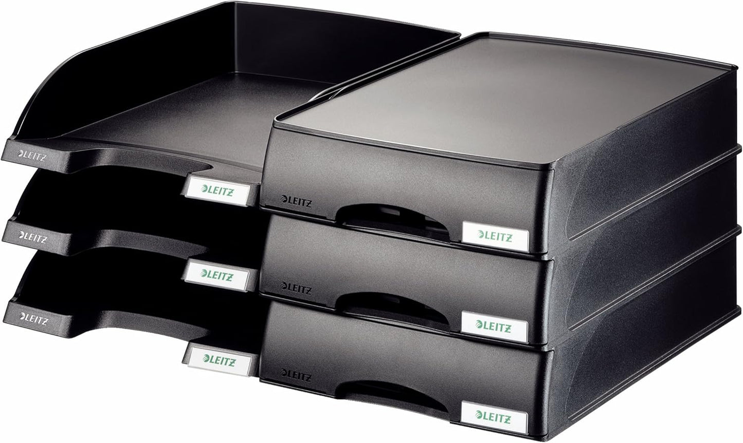 Leitz Letter Tray A4, Jumbo, Black, Plus, 52330095 Height 103 mm