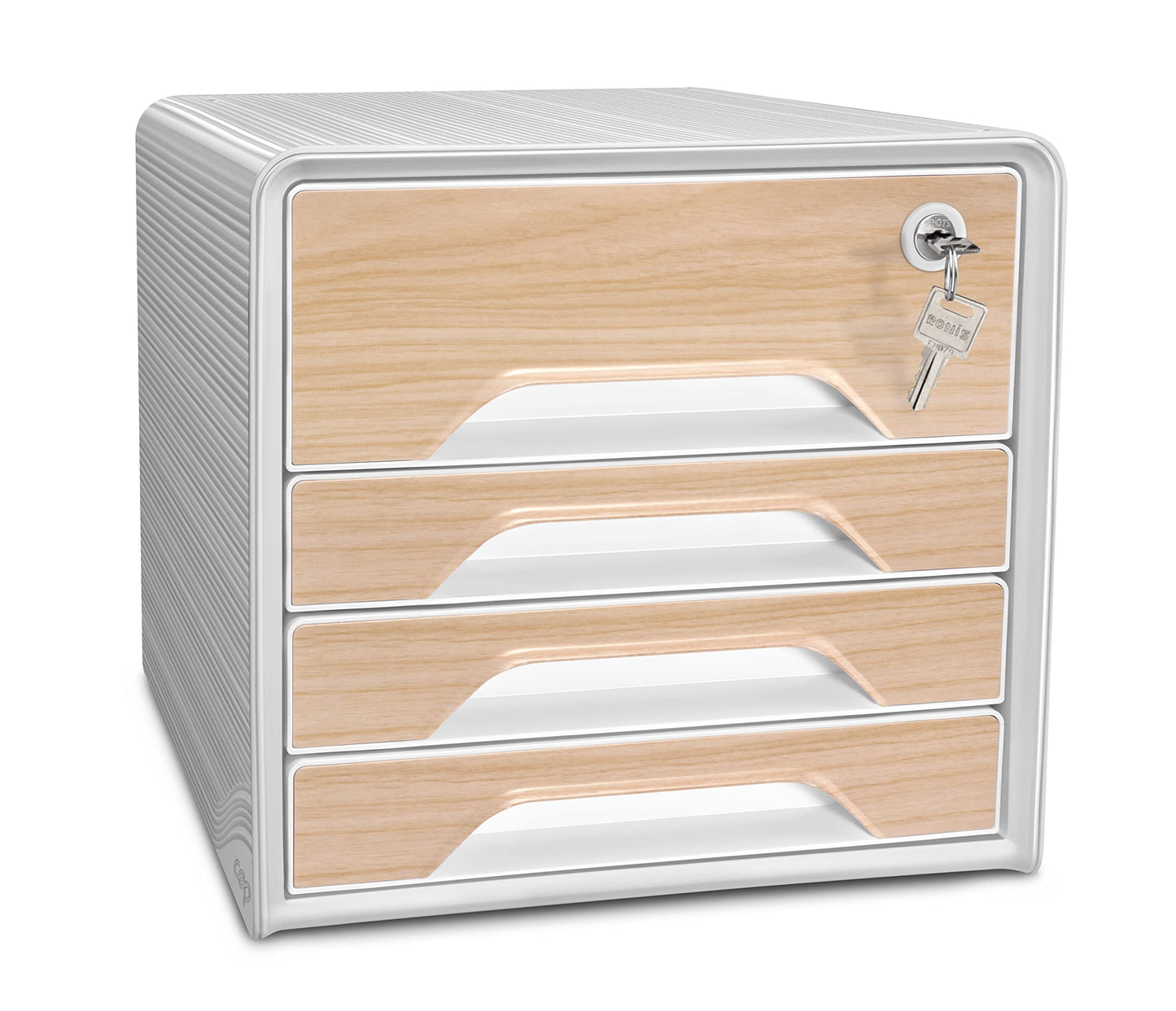 CEP Smoove Riviera 5 Drawer Filing Unit Organiser - Water Green/Storm Grey